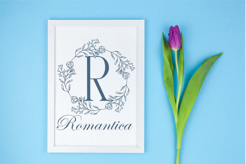 beauty-flower-monogram