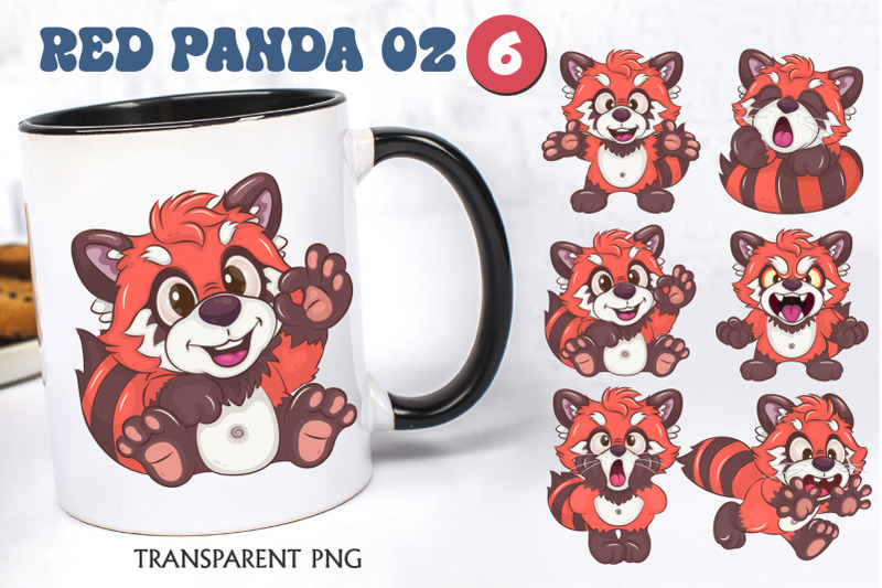 set-of-red-pandas-02-animal-art