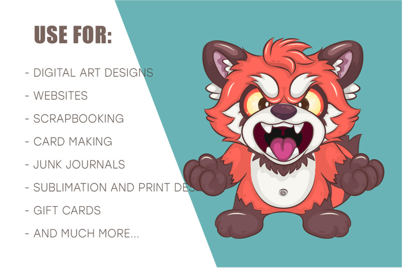 set-of-red-pandas-02-animal-art