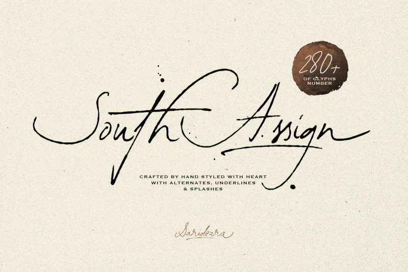 south-assign-vintage-inspired-font