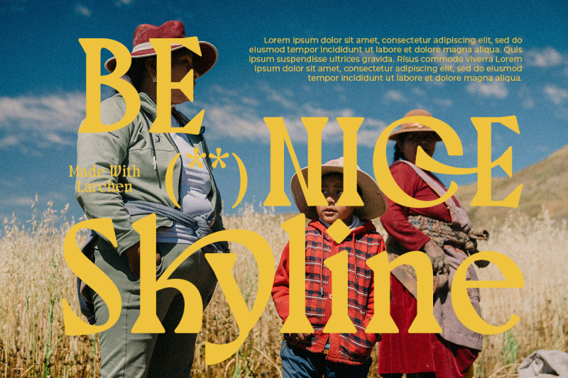 larchen-ligature-bold-serif