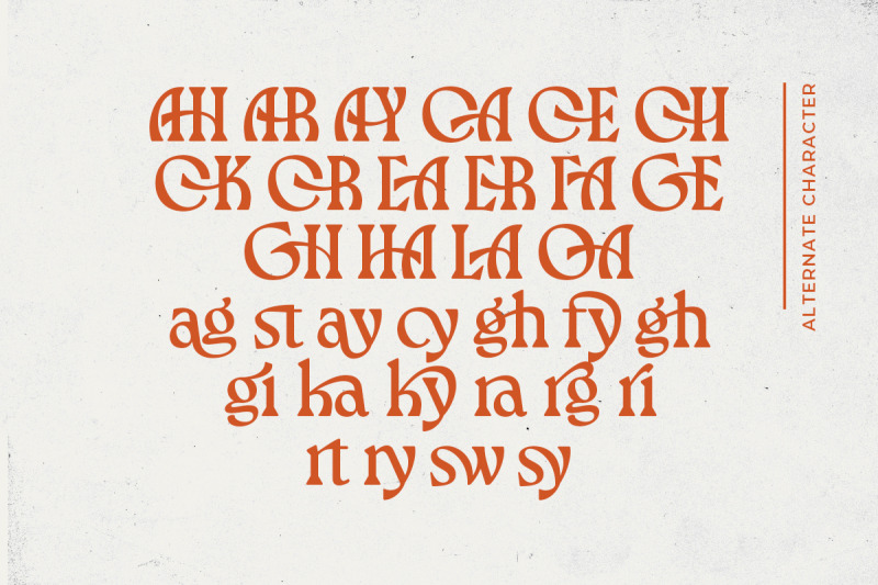 larchen-ligature-bold-serif