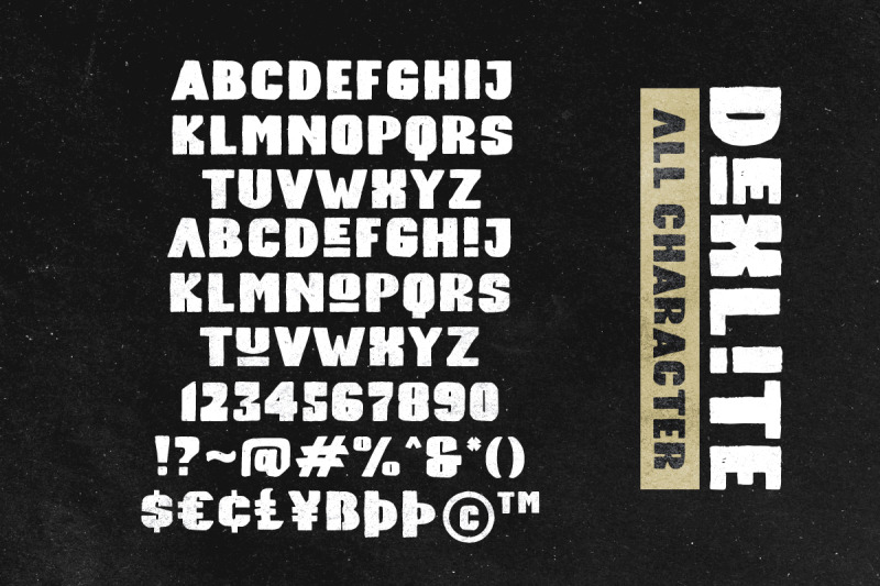 dexlite-bold-rough-font