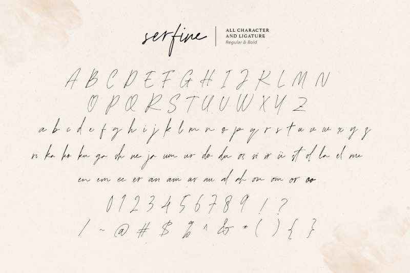 serfine-handwritten-script