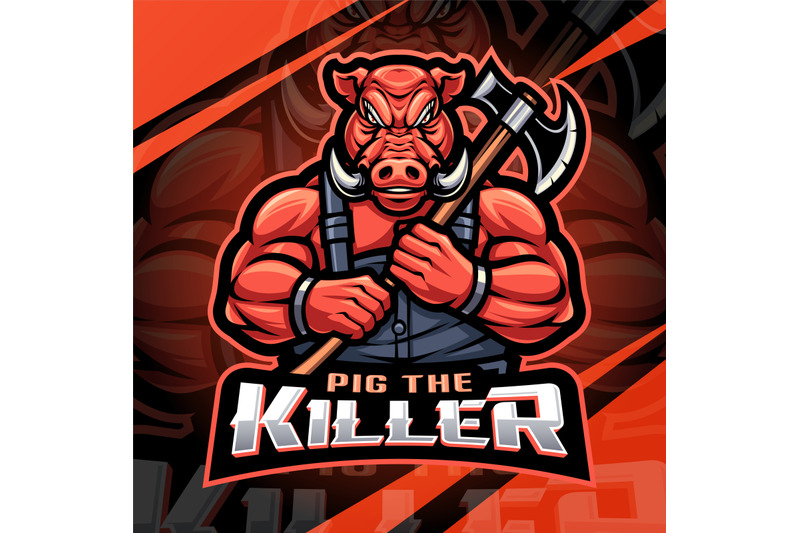 pig-the-killer-esport-mascot-logo-design