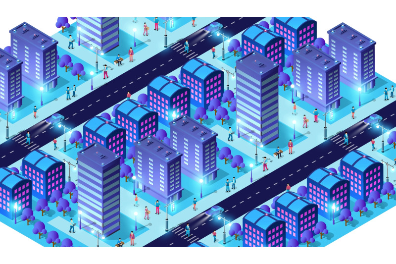 futuristic-smart-city-at-night-with-glowing-buildings-and-citizens-wal