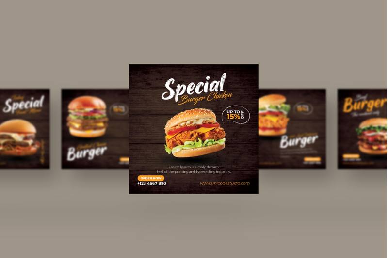 burger-instagram-post-template