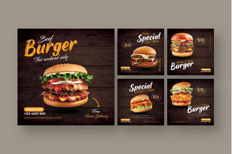 burger-instagram-post-template