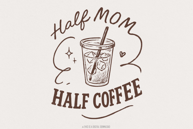 half-mom-half-coffee-png-retro-mama-png-checkered-mom-life-png-funn