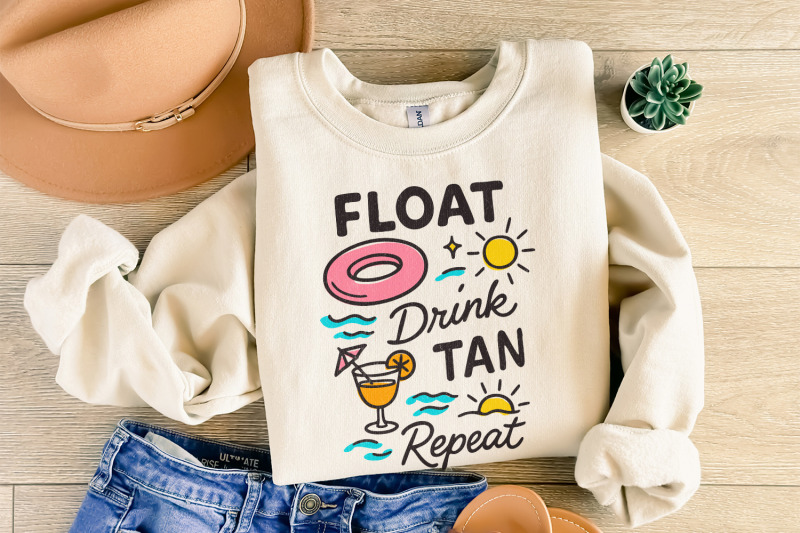 float-drink-tan-repeat-png-summer-beach-lake-life-day-drinking-rive