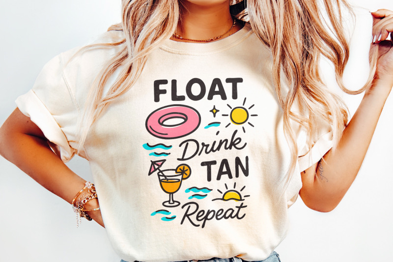 float-drink-tan-repeat-png-summer-beach-lake-life-day-drinking-rive