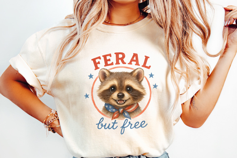 feral-but-free-raccoon-png-patriotic-animal-retro-art-4th-of-july-am