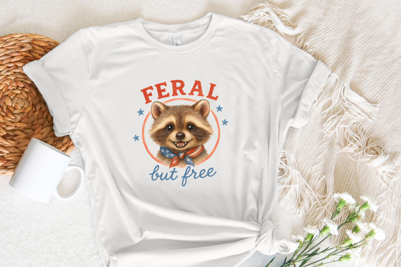 feral-but-free-raccoon-png-patriotic-animal-retro-art-4th-of-july-am