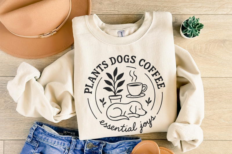 plants-dogs-coffee-png-dog-mom-plant-shirt-coffee-lover-graphic-cut