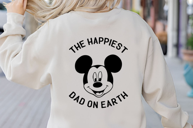 happiest-dad-on-earth-typographic-t-shirt-design