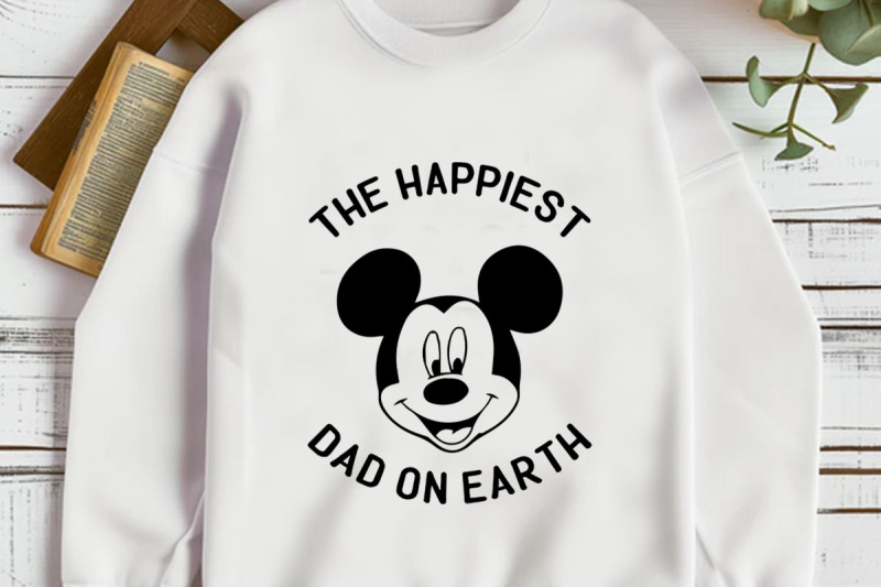 happiest-dad-on-earth-typographic-t-shirt-design