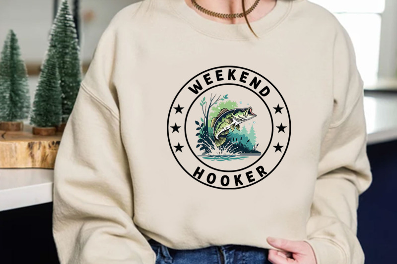 weekend-hooker-typographic-t-shirt-design