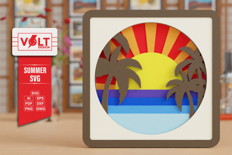 summer-svg-beach-3d-svg-craft-design