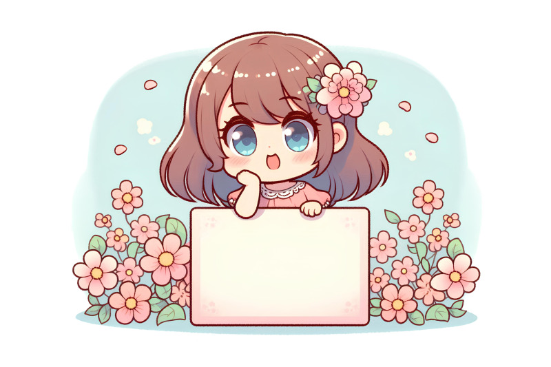 blossoming-girl-with-blank-sign-pastels