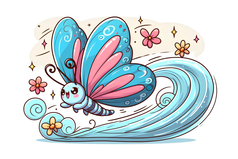 butterfly-dancing-in-the-wind-motion-blur-art