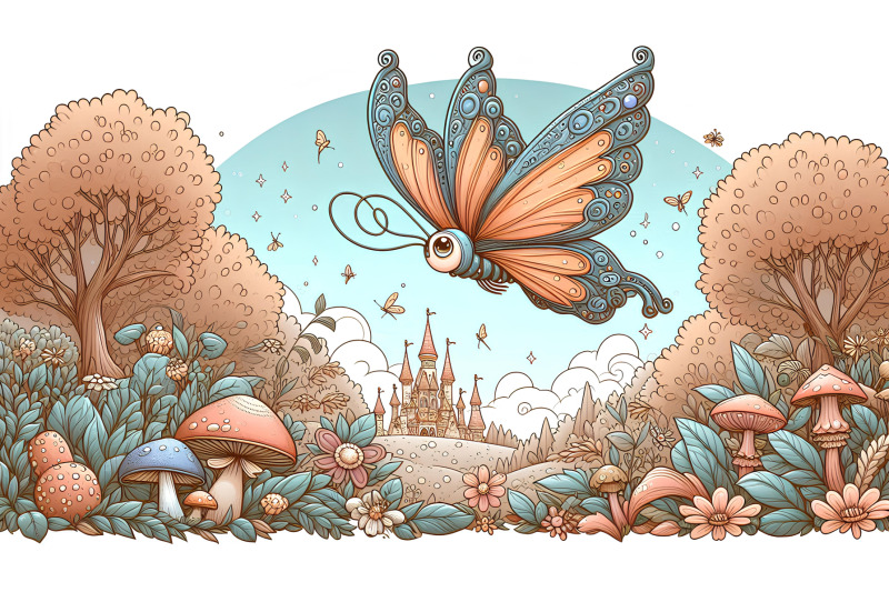 butterfly-hovering-over-a-fantasy-garden-magical-realism