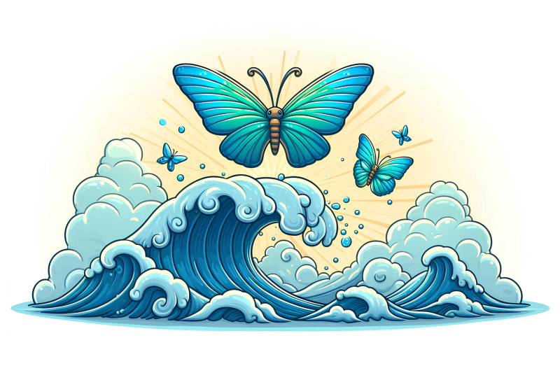 butterfly-hovering-over-an-ocean-wave-ocean-fantasy