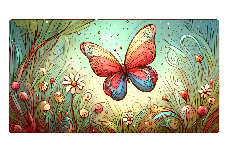 butterfly-in-a-fantasy-meadow-impressionism