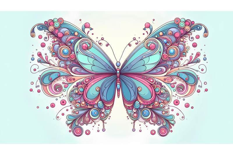 butterfly-in-a-fractal-inspired-world-fractal-art