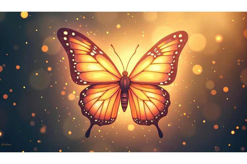 butterfly-in-a-golden-aura-aura-art