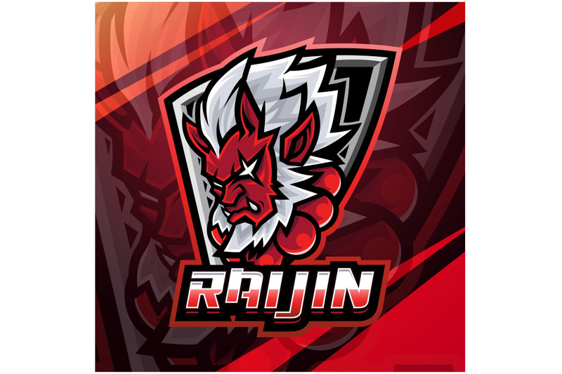 raijin-esport-mascot-logo-design