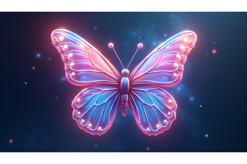 butterfly-in-a-holographic-glow-holographic-art