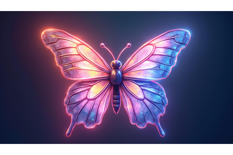 butterfly-in-a-holographic-glow-holographic-art