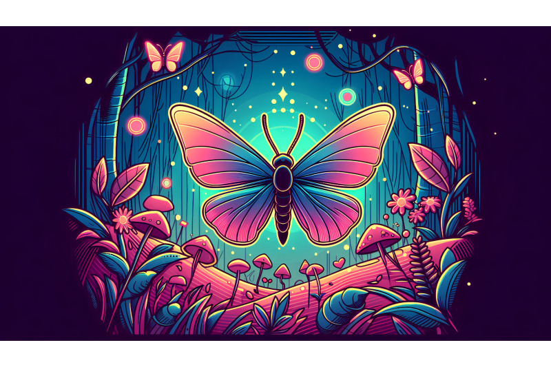 butterfly-in-a-neon-forest-cyberpunk-glow