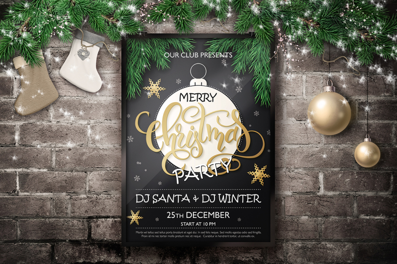 christmas-party-lettering-posters