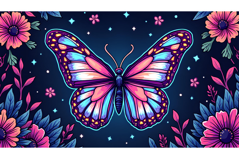 butterfly-in-a-world-of-neon-patterns-futuristic-pop-art