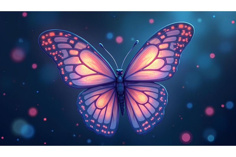 butterfly-with-glowing-wings-digital-art