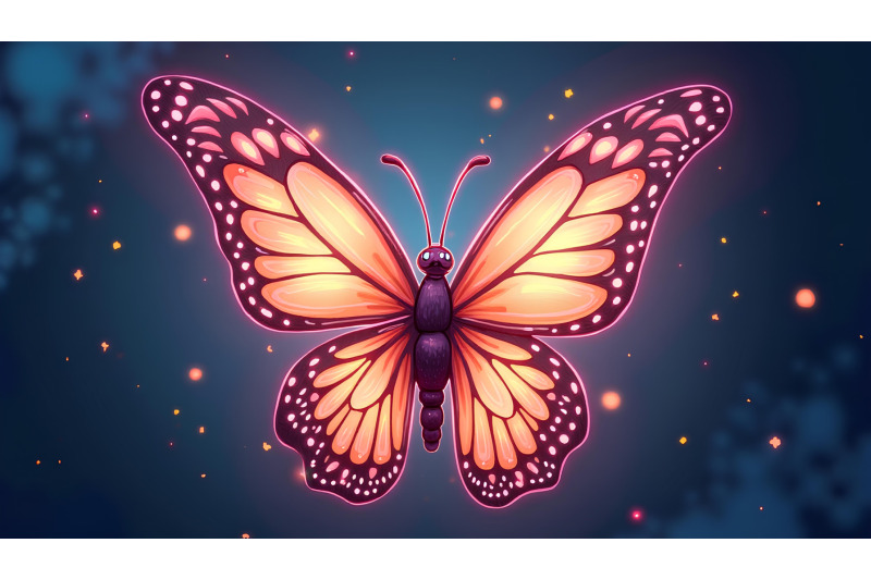 butterfly-with-glowing-wings-digital-art