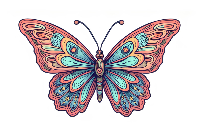 butterfly-with-intricate-patterns-ornamental-art