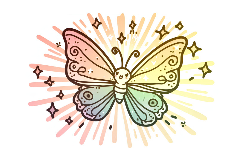 butterfly-with-radiant-light-reflections-prism-art