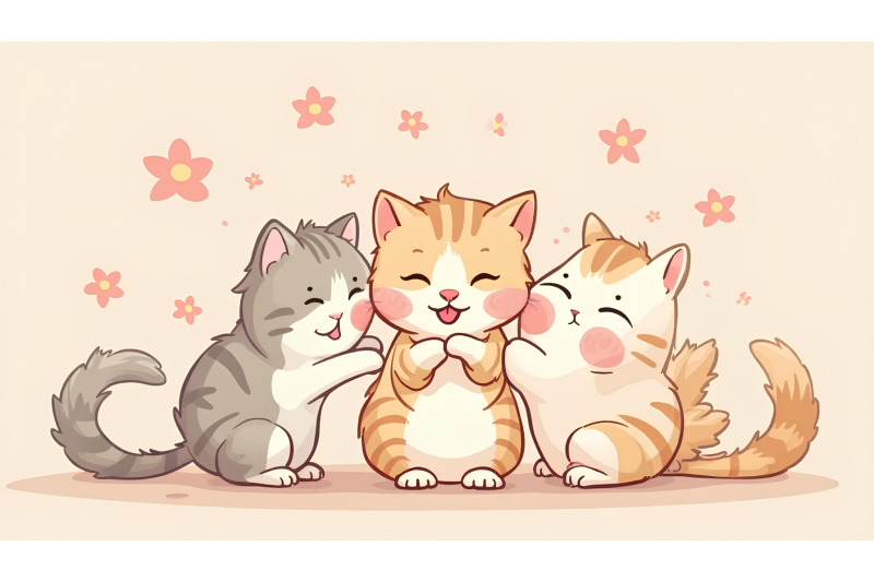 cartoon-kittens-with-bubbly-charm