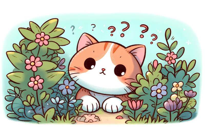 cat-curiosity-garden-acrylic