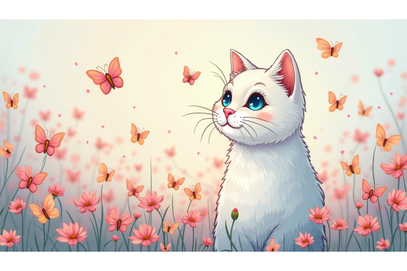 cat-dreamy-butterflies-pastels