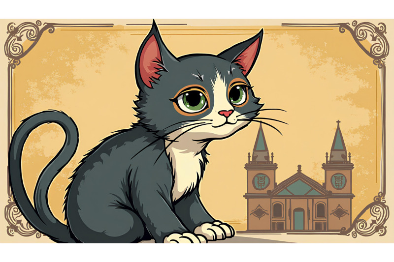 cat-knowledge-seeker-tempera