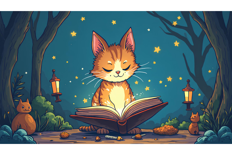 cat-magical-book-surrealism