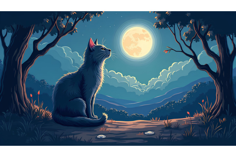 cat-moonlit-secrets-surrealism