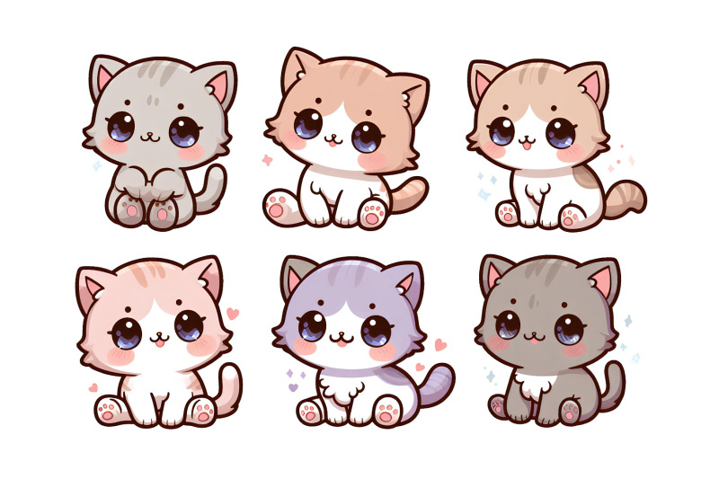 chibi-style-kittens-in-cute-poses