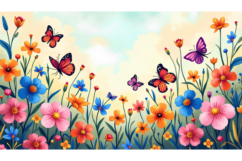 colorful-butterflies-and-blooms-fauvism