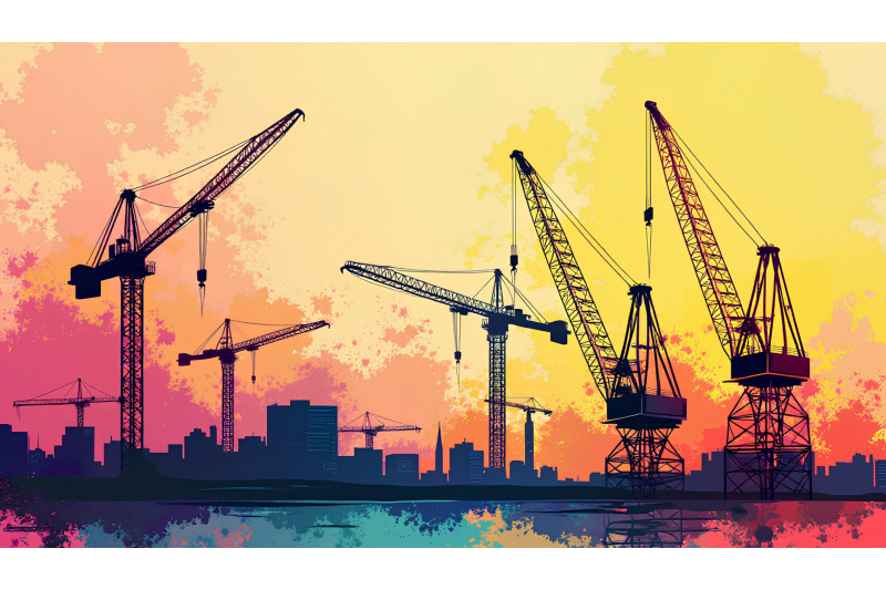 cranes-in-a-bold-color-splash-vibrant-graffiti-style