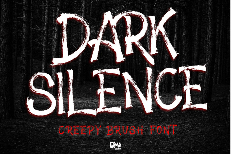 dark-silence-creepy-brush-font