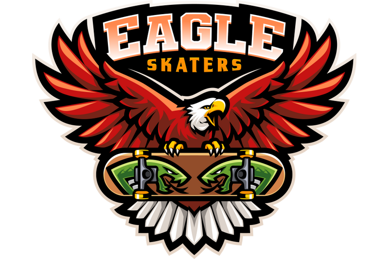 eagle-skaters-esport-mascot-logo-design
